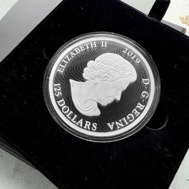 2019 Grizzly Primal Predator $125 1/2 Kilo Silver Coin Mintage 400
