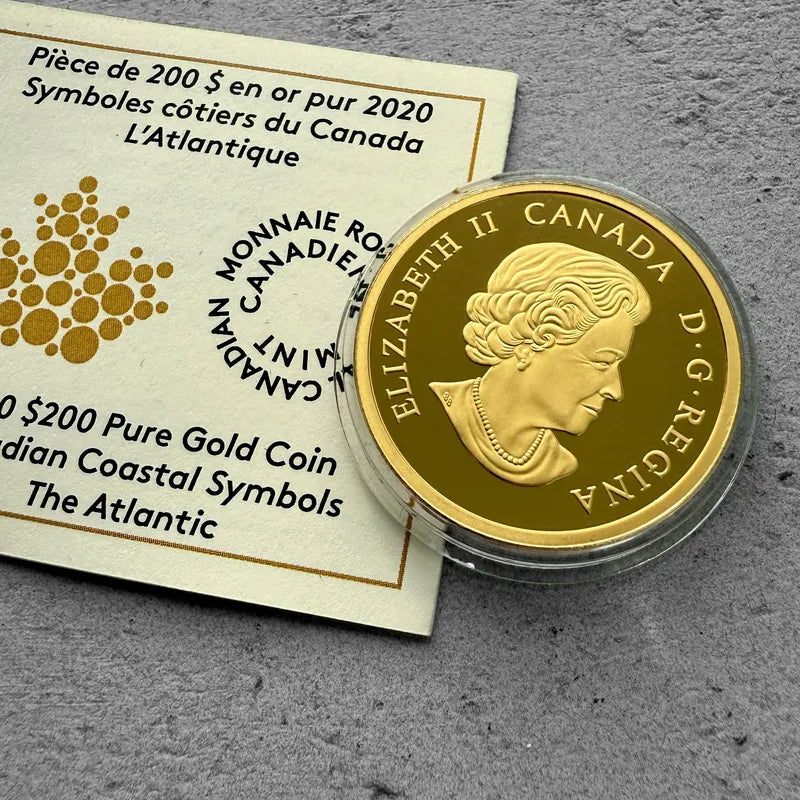 2020 Canada $200 Coastal Symbol The Atlantic 1oz Gold Coin - Whale