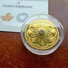 2020 Canada $200 Forevermark set with .2 Carat Black Canadian mined Diamond