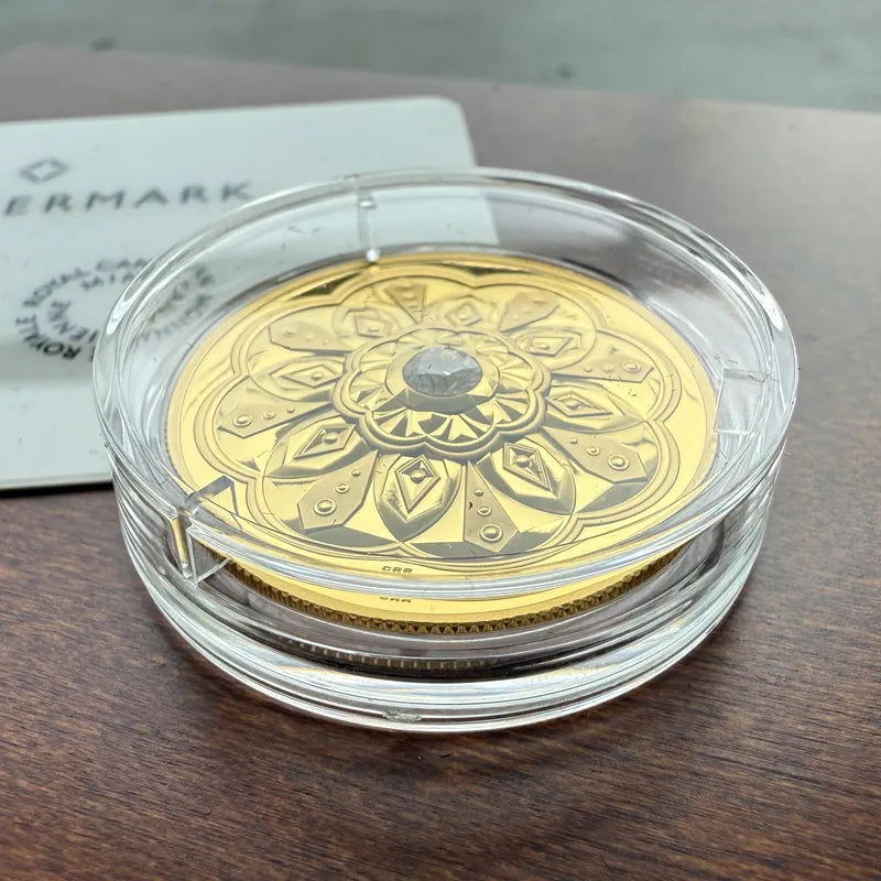 2020 Canada $200 Forevermark set with .2 Carat Black Canadian mined Diamond