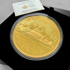 2021 Canada $1 Quintessential Voyageur Dollar Kilo Gold Coin - 40 Mintage