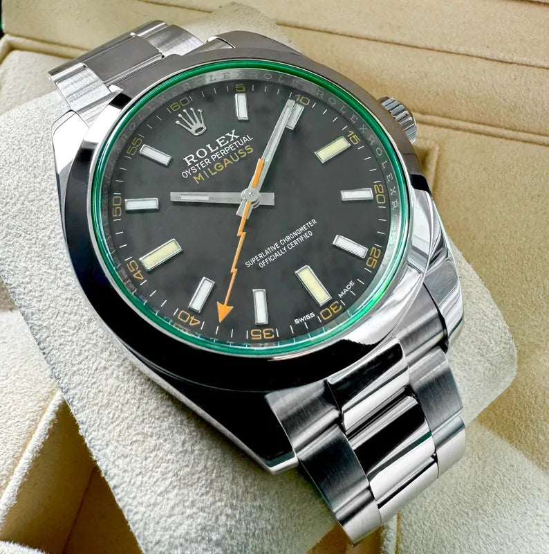 2021 Rolex Milgauss Black Dial 116400GV - Box Papers - New Warranty Card