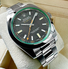 2021 Rolex Milgauss Black Dial 116400GV - Box Papers - New Warranty Card