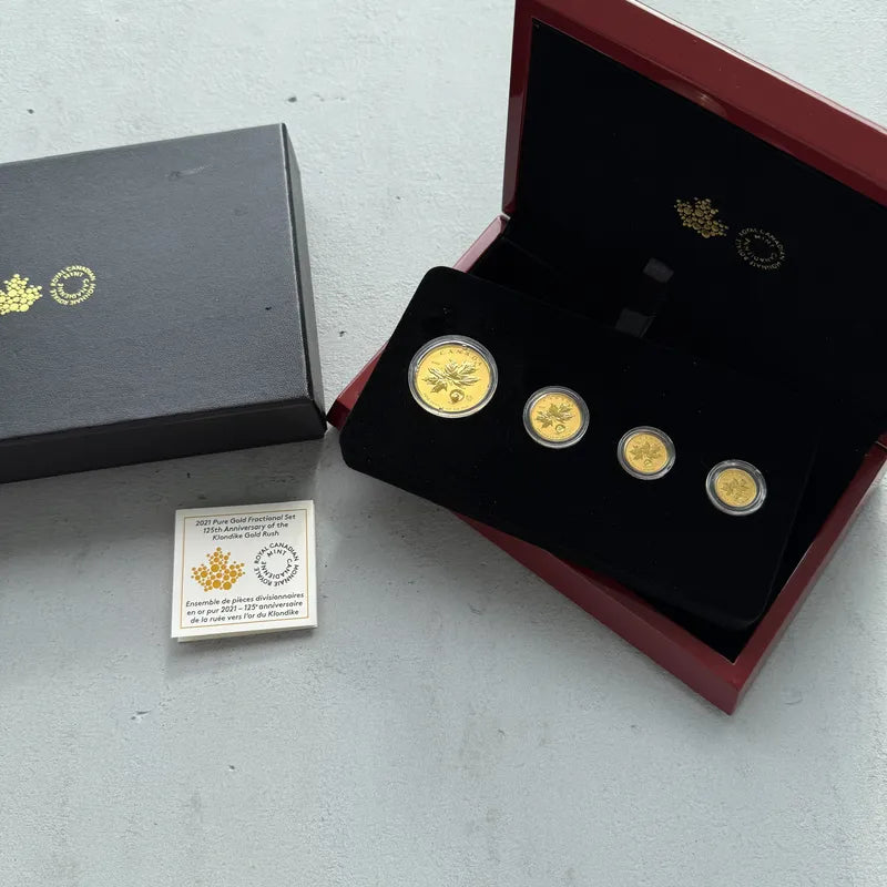 2021 Pure Gold Fractional Set 125th Anniversary of the Klondike Gold Rush