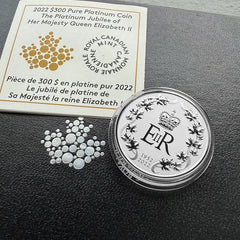 2022 Canada 1oz Platinum Jubilee of QEII Majesty Queen Elizabeth II