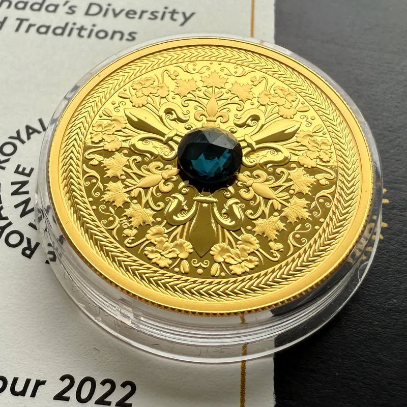 2022 Canada $200 Celebrating Diversity Pure Gold Coin with AAA Sapphire