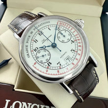 Load image into Gallery viewer, 2022 Longines Heritage Pulsometre Box Papers Limited L2.801.4.23.2
