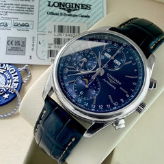 2022 Longines Master Collection L26734920 Moonphase Blue dial - Box + Papers