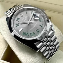 Load image into Gallery viewer, 2022 Rolex 41mm Datejust Jubilee 126300 – Box and Papers - Wimbledon Dial
