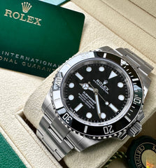 2022 Rolex 40mm Submariner 124060 Stainless - Full Box / Papers Bezel Protector