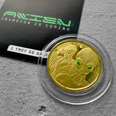 2023 Alien Invasion Gold Proof Gold 1oz - Mintage 100 piece