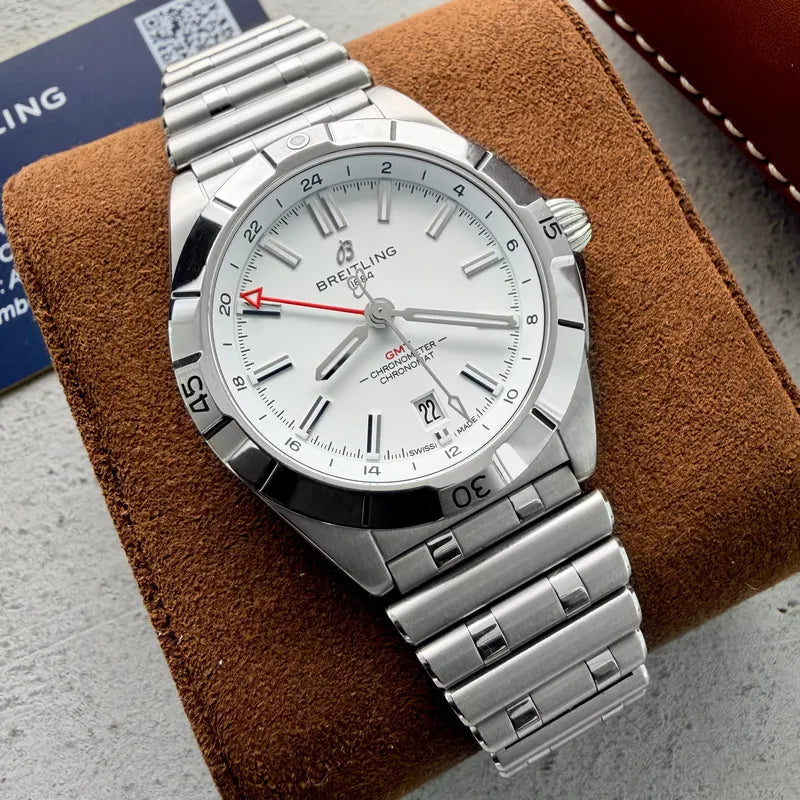 2023 Breitling White Dial GMT Chronomat 40 A32398101a1a1 – Papers -Warranty 2028