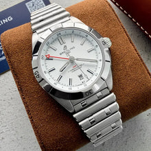 Load image into Gallery viewer, 2023 Breitling White Dial GMT Chronomat 40 A32398101a1a1 – Papers -Warranty 2028
