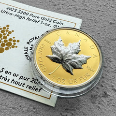 2023 Canada $200 Ultra High Relief – .9999 Fine Gold Maple