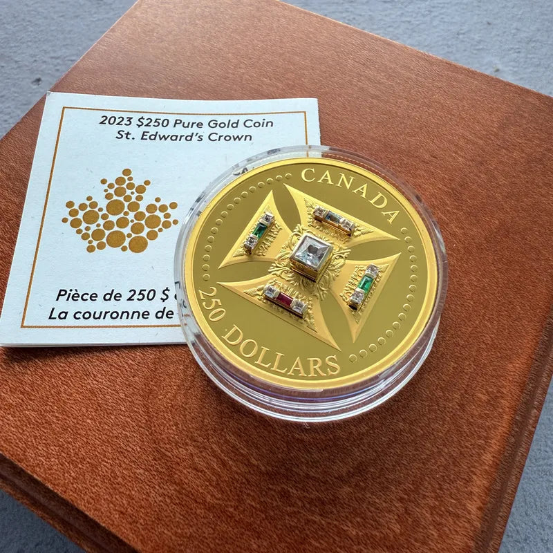 2023 Canada $250 St Edward's Crowns Set Sapphires Emeralds, Ruby and Aquamarine