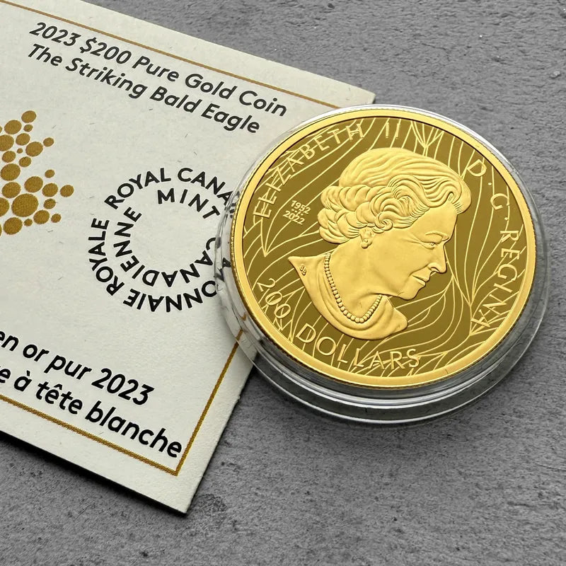 2023 Striking Bald Eagle Canada $200 1oz Gold Coin