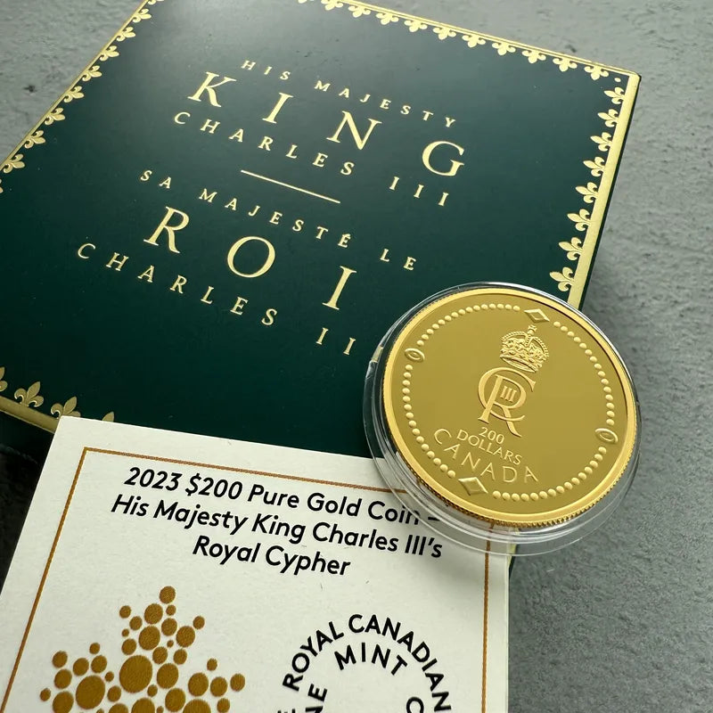 2023 $200 Majesty King Charles III’s Royal Cypher coin