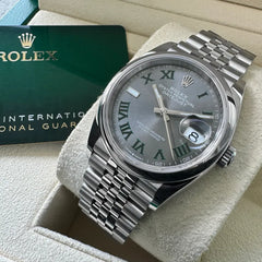 2024 Rolex Datejust 36mm Jubilee band 126200 – Box and Papers – Wimbledon