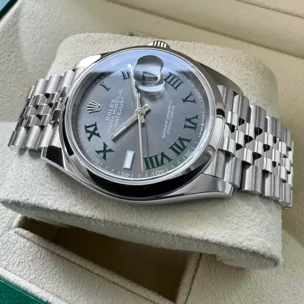 2024 Rolex Datejust 36mm Jubilee band 126200 – Box and Papers – Wimbledon