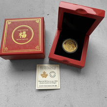 Load image into Gallery viewer, 2024 $100 Pure Gold Year of the Dragon Gold Coin
