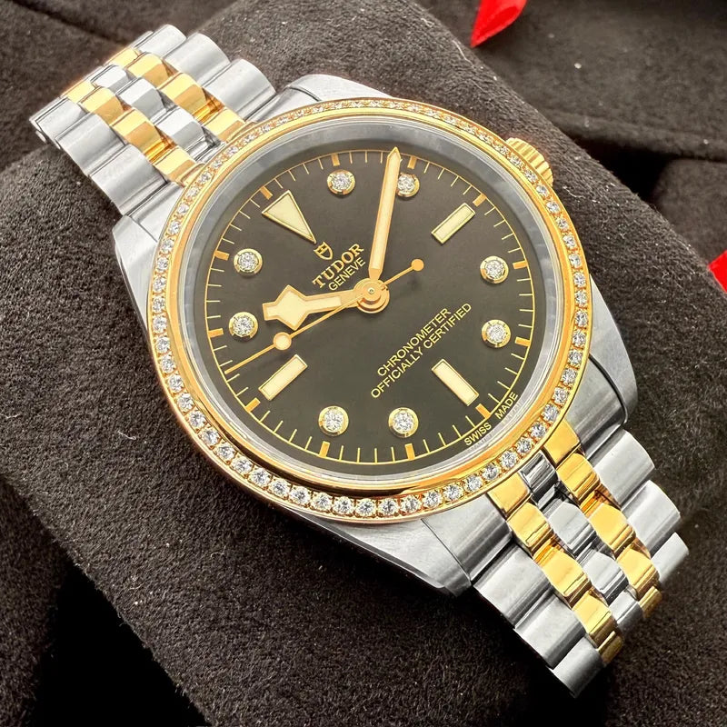 2024 Tudor Black Bay 36 Two Tone 79653 Diamond Bezel – Box Papers – Stickered