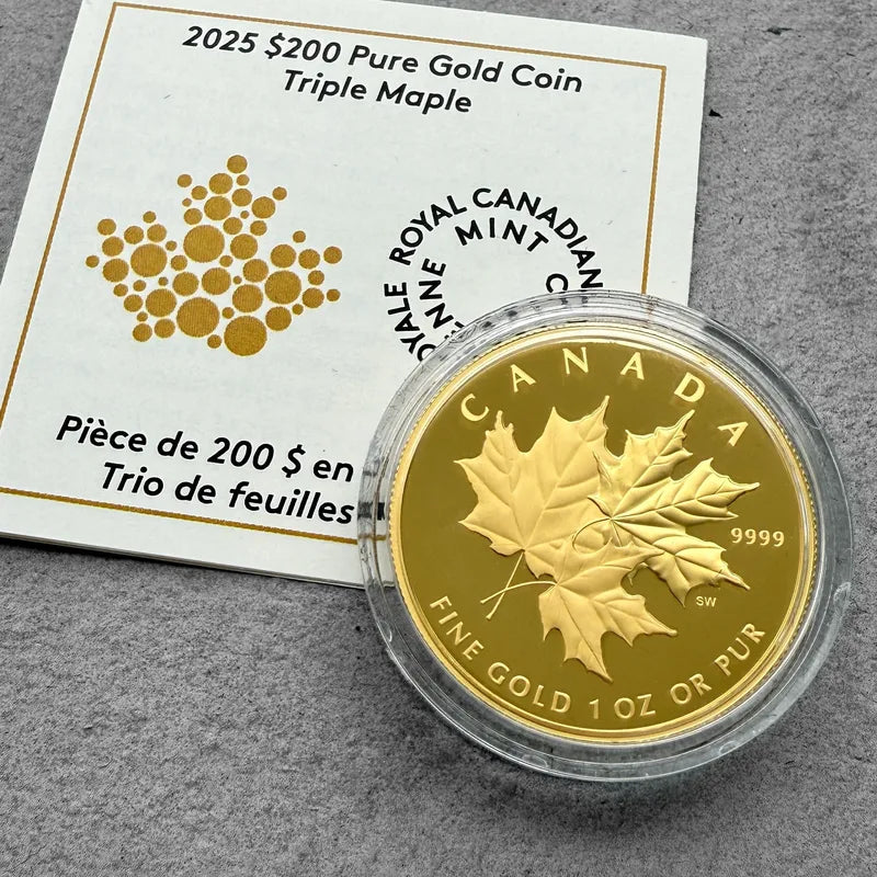2025 Canada Triple Maple 1 oz Gold Coin
