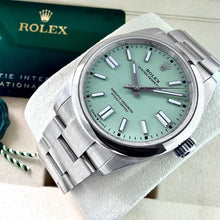 Load image into Gallery viewer, 2026 Rolex 41mm Oyster Perpetual 134300 Box Papers- Pistachio Dial
