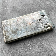 Load image into Gallery viewer, 20 oz .999 Silver Engelhard Poured bar - Pretty Pour lines + Patina

