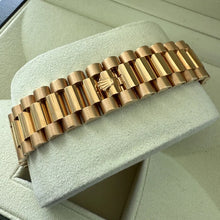Load image into Gallery viewer, NOS 41mm Rolex President Solid Gold 218238 Box + Papers Unpolished + stickers
