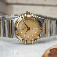 23mm Ladies Omega Constellation 6553/865 - Gold Diamond Dial