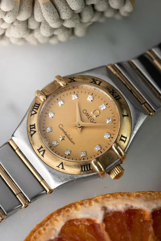 23mm Ladies Omega Constellation 6553/865 - Gold Diamond Dial