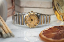 Load image into Gallery viewer, 23mm Ladies Omega Constellation 6553/865 - Gold Diamond Dial
