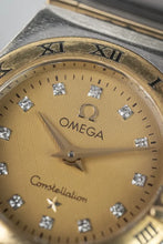 Load image into Gallery viewer, 23mm Ladies Omega Constellation 6553/865 - Gold Diamond Dial
