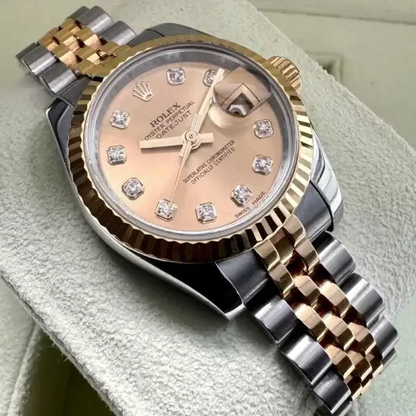 26mm Ladies Rolex Datejust 179173 Two Tone Jubilee - Box / Papers - Diamond Dial