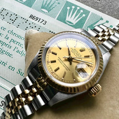 26mm Rolex 69173 Ladies Two Tone Datejust Jubilee - Box and Papers - Serviced