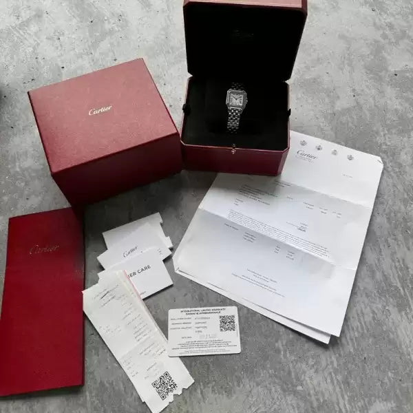 27mm Cartier Panthère Stainless Steel WSPN0007 - Box Papers + Original Receipt