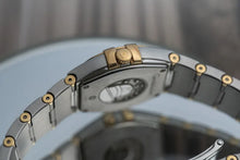 Load image into Gallery viewer, 27mm Omega 18k Gold Constellation 123.20.27.60.55.003 Mother Pearl Diamond Dial
