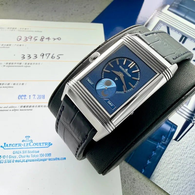 30mm Lecoultre Tribute Duoface Moon 216.8.D3 Q3958420- Box Papers