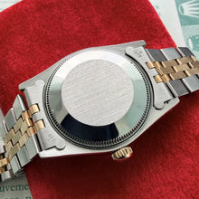 Load image into Gallery viewer, 31mm 1989 Rolex 68273 Datejust Gold Dial Jubilee Serviced Box + Papers
