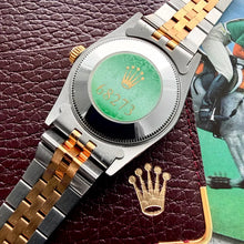 Load image into Gallery viewer, 31mm 1991 Rolex Datejust White Roman Numeral Dial 68273 Jubilee Box + Booklets

