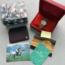 Load image into Gallery viewer, 31mm 1991 Rolex Datejust White Roman Numeral Dial 68273 Jubilee Box + Booklets
