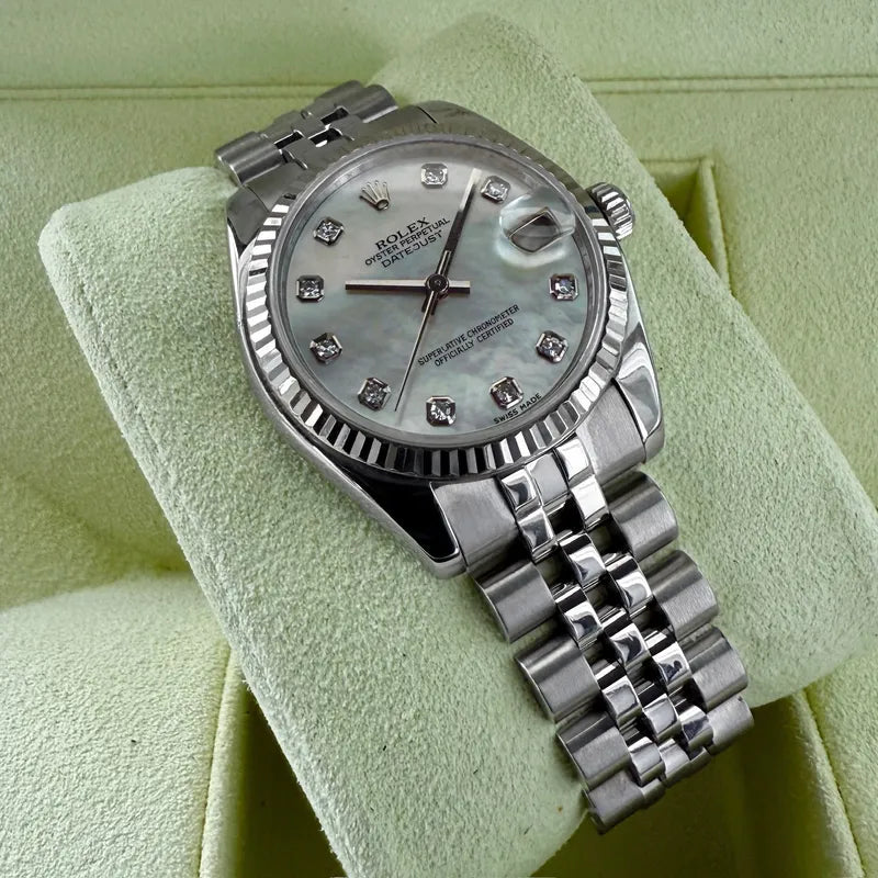 31mm Rolex Datejust Jubilee Band 178274 – Box Papers - Mother of Pearl Diamond