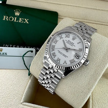 Load image into Gallery viewer, 31mm Rolex Datejust Jubilee Band 278274 – Box Papers - White Dial Roman Numeral
