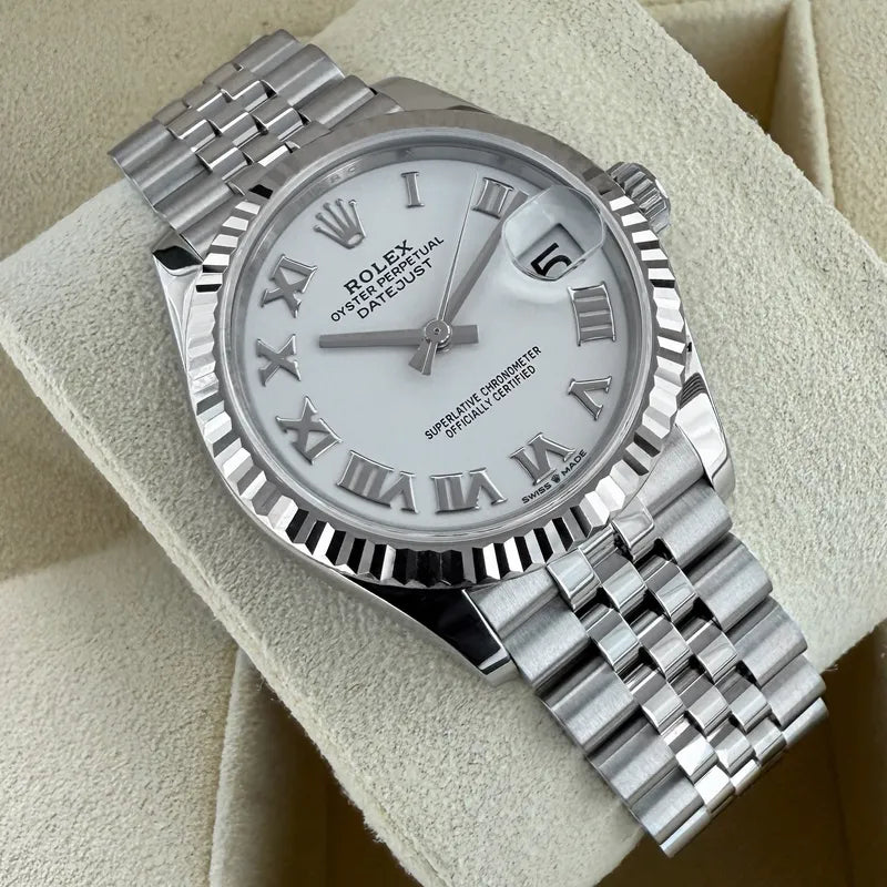 31mm Rolex Datejust Jubilee Band 278274 – Box Papers - White Dial Roman Numeral