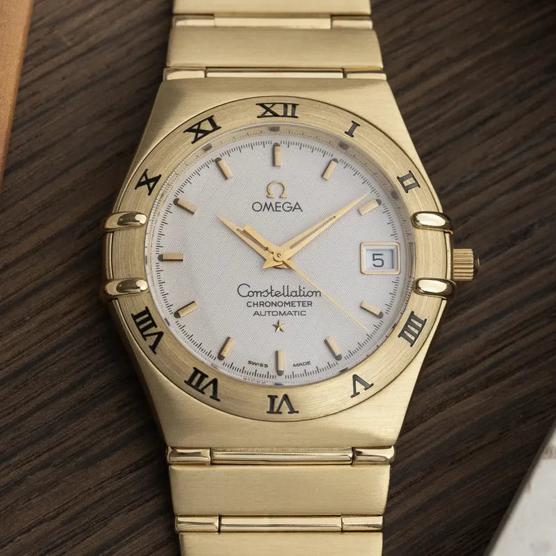 35.5mm Omega Constellation 18k Solid Yellow Gold Automatic 1102.30.00 -128 grams