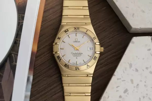 35.5mm Omega Constellation 18k Solid Yellow Gold Automatic 1102.30.00 -128 grams