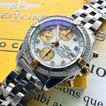 Load image into Gallery viewer, 36mm Breitling Cock Pit B13358 Box Papers + Factory Bezel Mother of pearl dial
