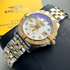 36mm Breitling Galactic 36 C37330 - Box Booklets + Mother of pearl dial