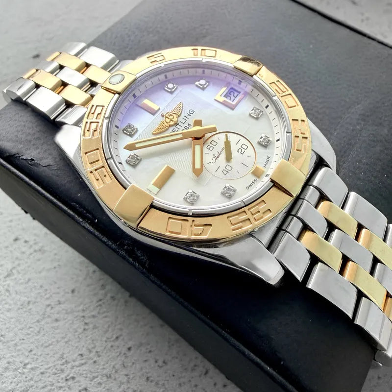 36mm Breitling Galactic 36 C37330 - Box Booklets + Mother of pearl dial