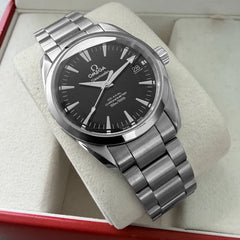 36mm Omega Aqua Terra black dial 25045000 - Box and Papers
